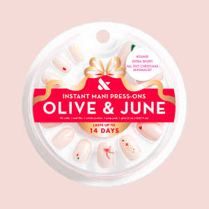 All Out Christmas Minimalist - Press-On | Extra Short | Round