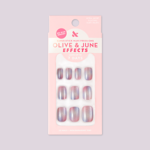 Fairy Velvet | Extra Short | Squoval - Tab Press-On