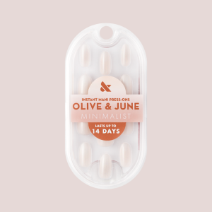 Pure White Syrup Gradient - Press-On | Medium | Oval